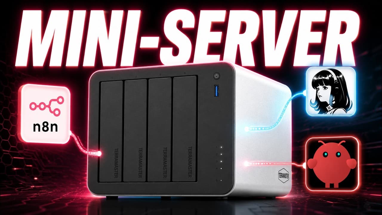 NAS als Mini-Server: n8n & KI-Agenten zu Hause laufen lassen (Terramaster F4-425 Pro)