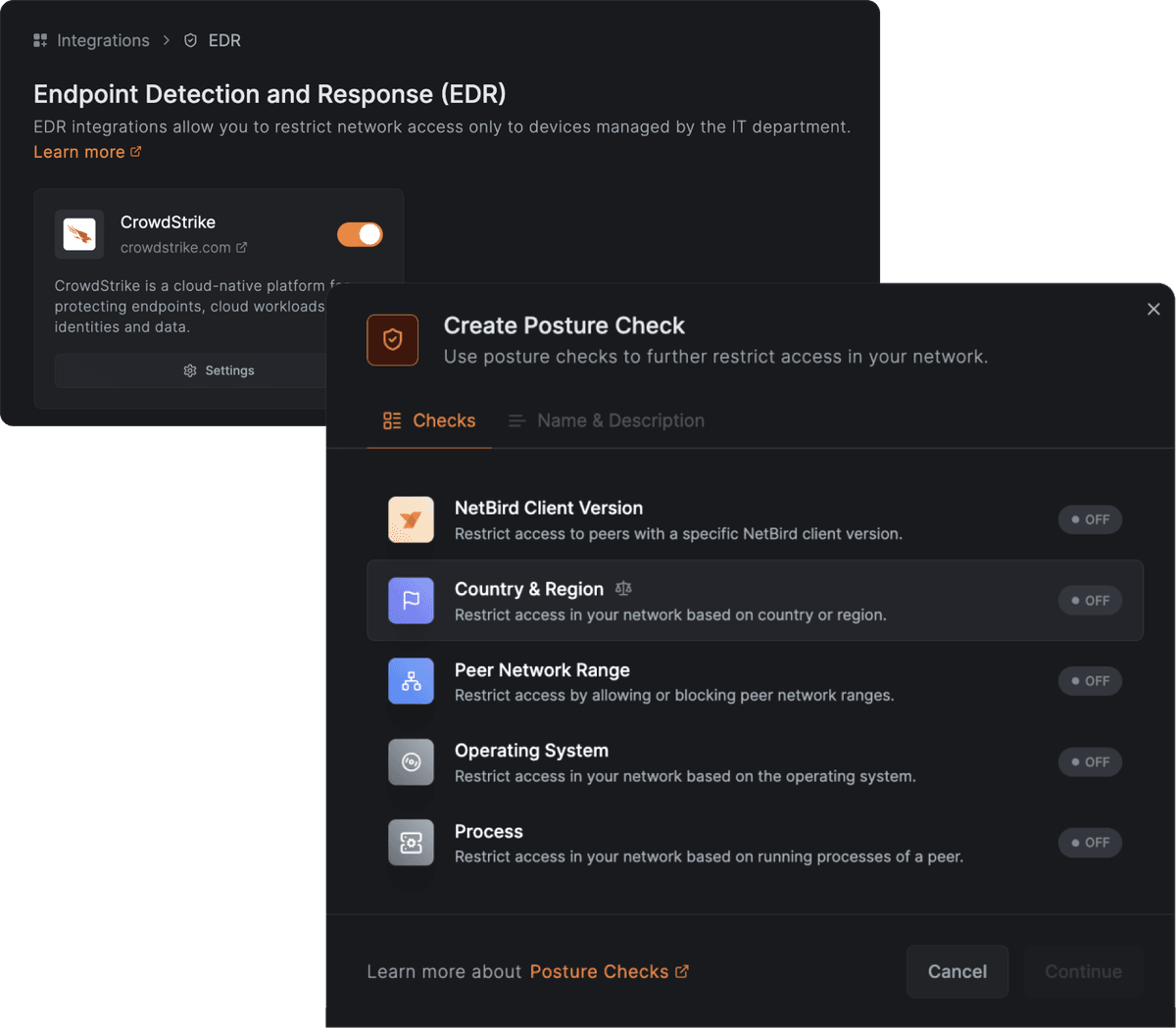 Dynamic Posture Checks