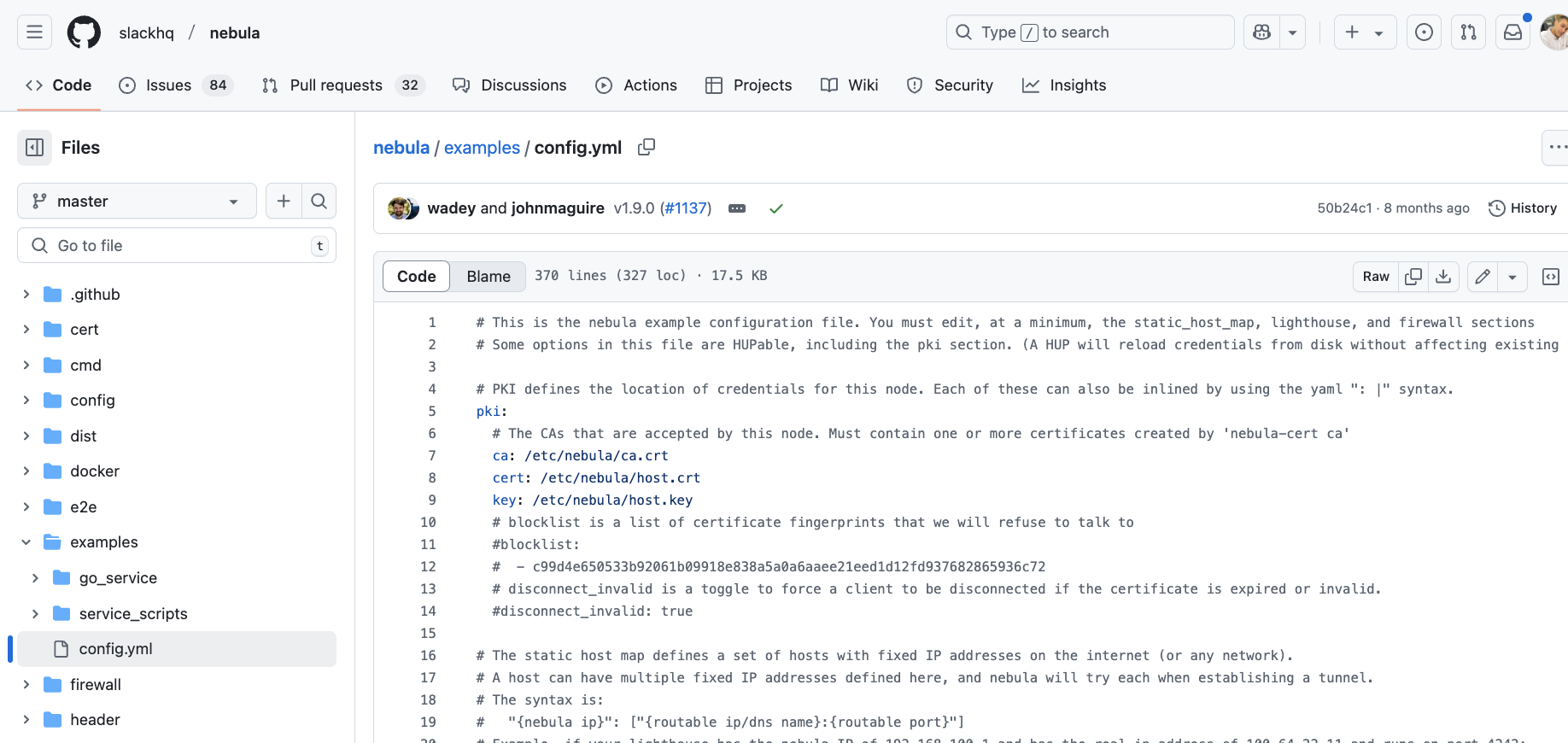 Nebula Configuration