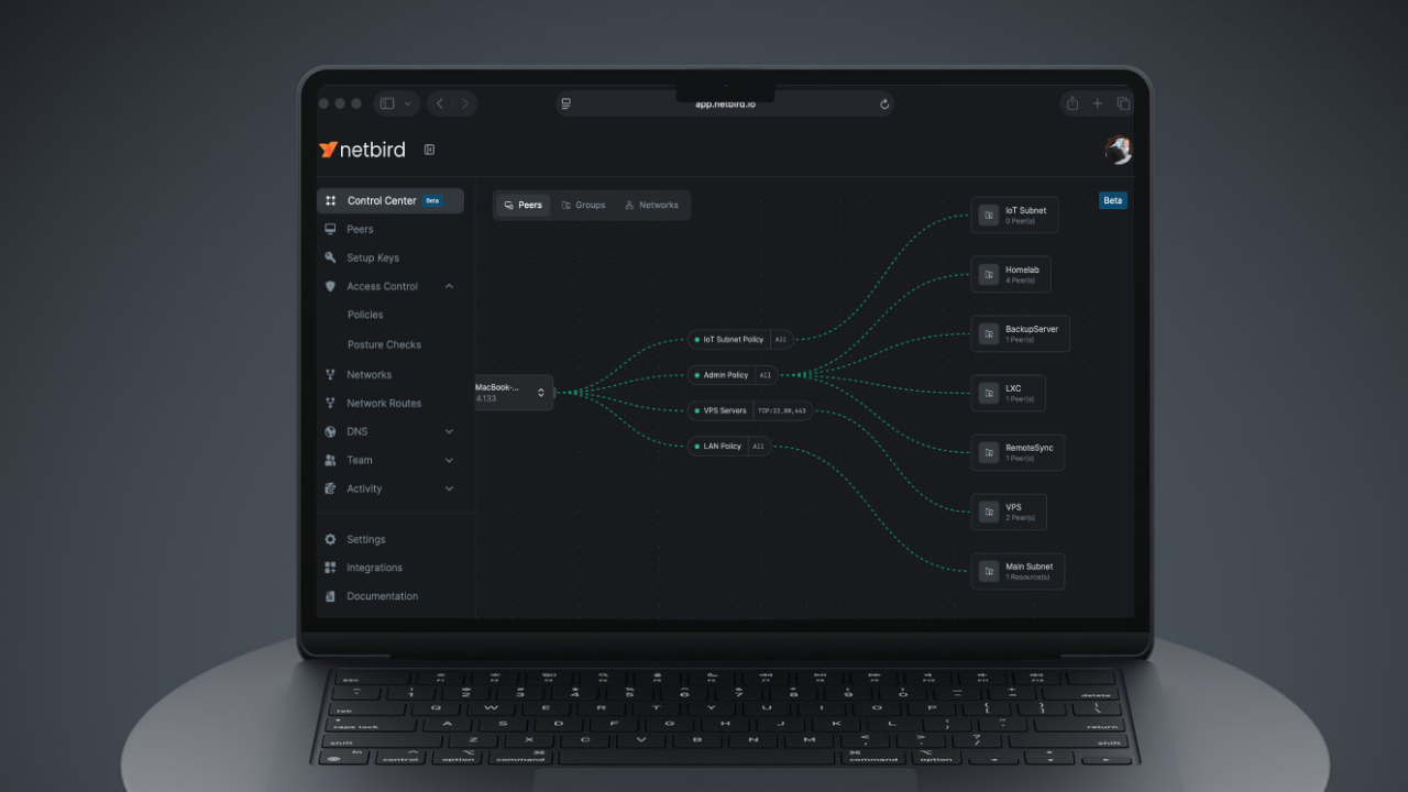 NetBird Control Center