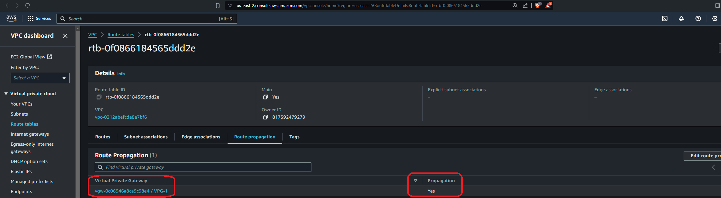 Finished configuration